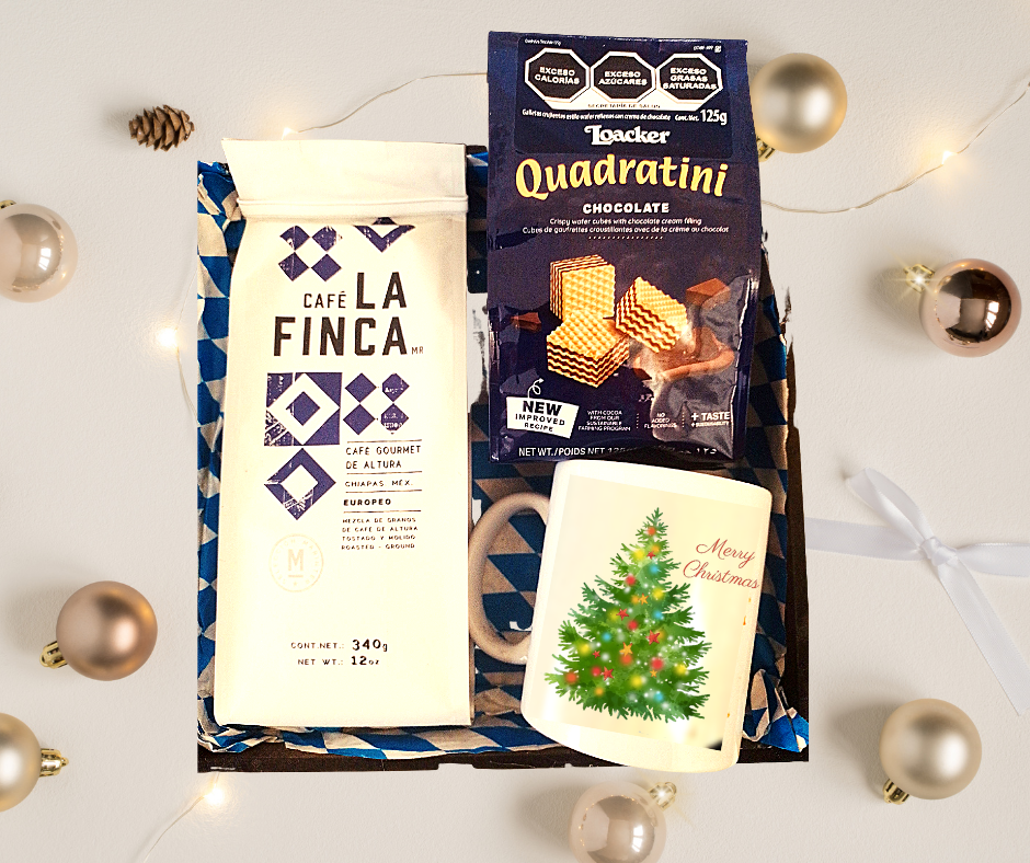 taza 11 oz cafe y galletas loacker regalo de navidad ideal para corporativos