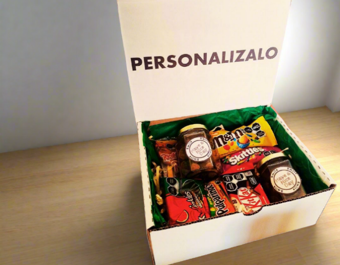 Caja con dulces personalizada