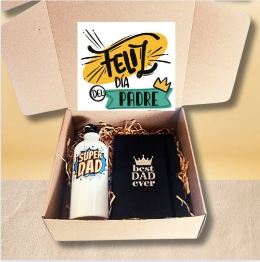 Box Agenda y Botella Best Dad
