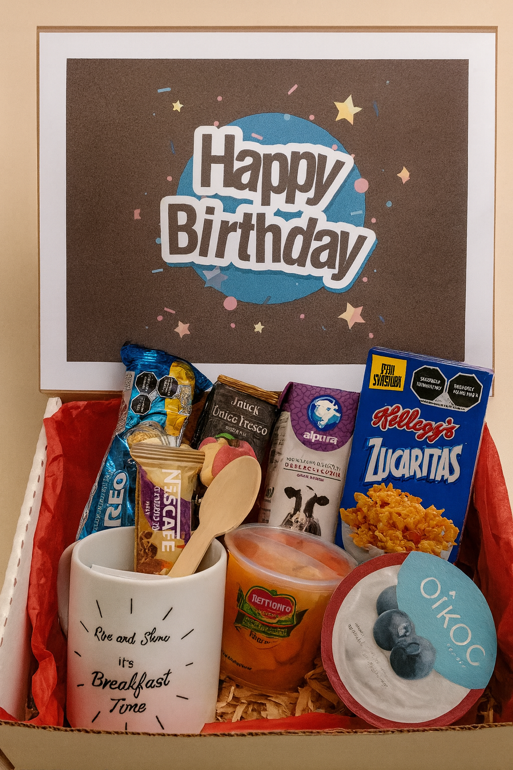 desayuno sorpresa a domicilio de cumpleaños para hombre. Zona SUR cdmx zona polanco condesa roma coapa