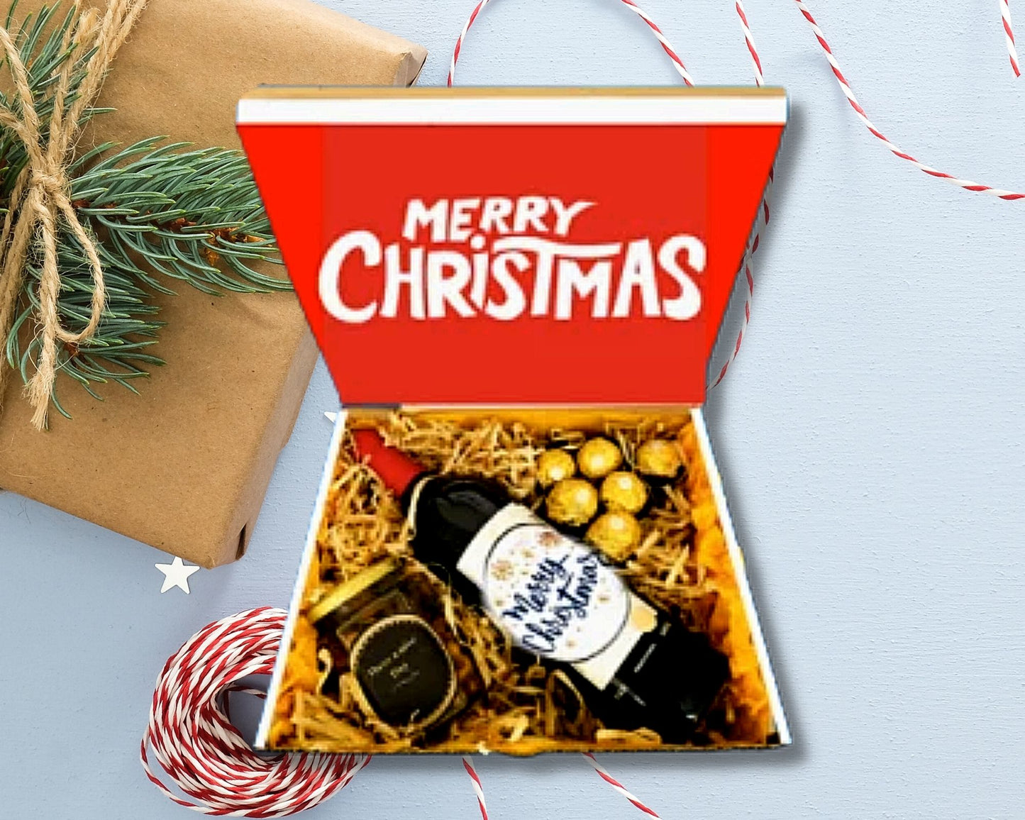 caja navideña con chocolates y vino Regalos corporativos navideños. Canastas y arcones navideños. Regalos económicos navideños. Regalos navideños a domicilio y oficina.