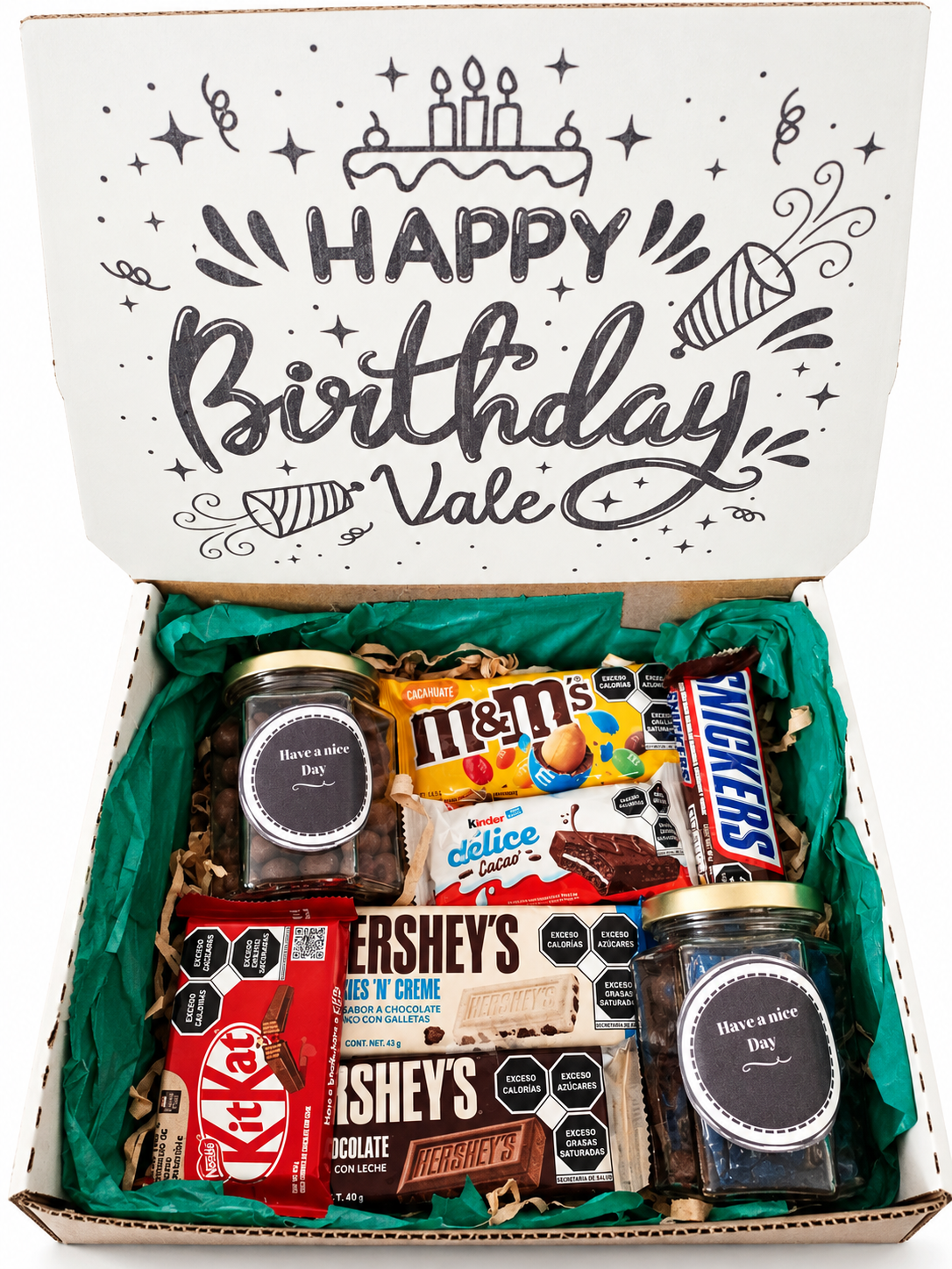regalo de cumpleaños sorprendelo en su domicilio regalos con dulces chocolates papas snacks