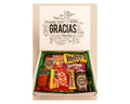 caja de dulces agradecmiento pulparindo m&M skittles gomitas y pasitas con chocolate
