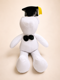 Oso de Graduación Blanco para Firmas