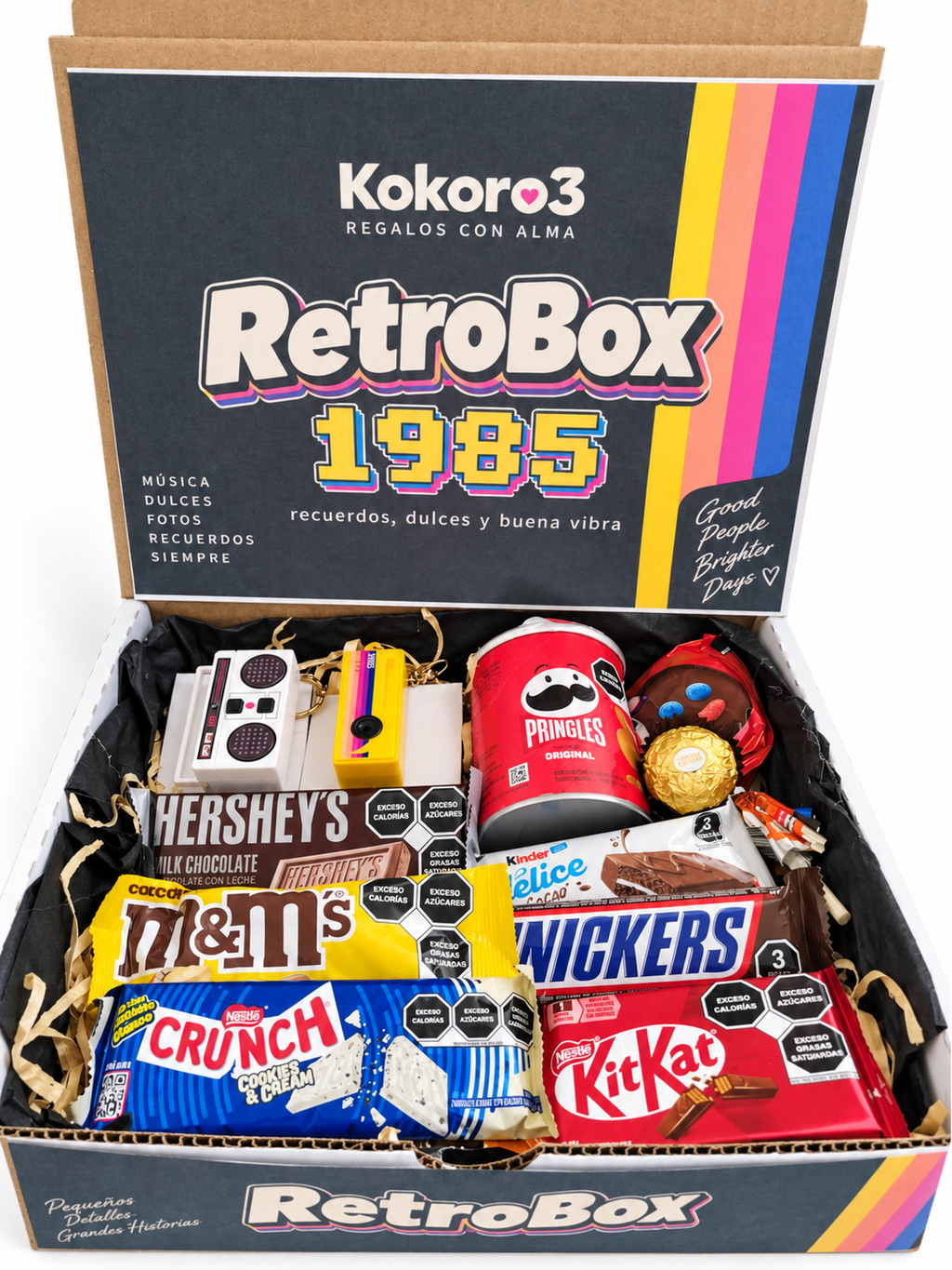 Retro Box 1985 | Caja de regalo con chocolates y gadgets