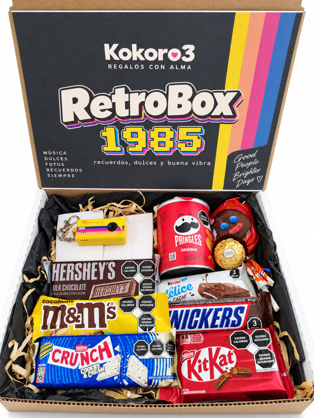Retro Box 1985 | Caja de regalo con chocolates y gadgets