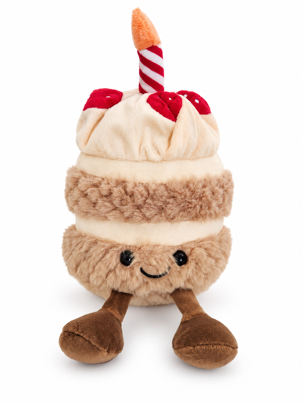 Peluche Pastelito con fresas y velita 23 cm