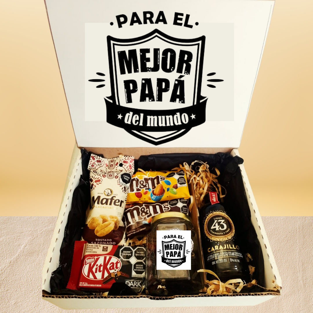 box carajillo regalo dia del padre snacks