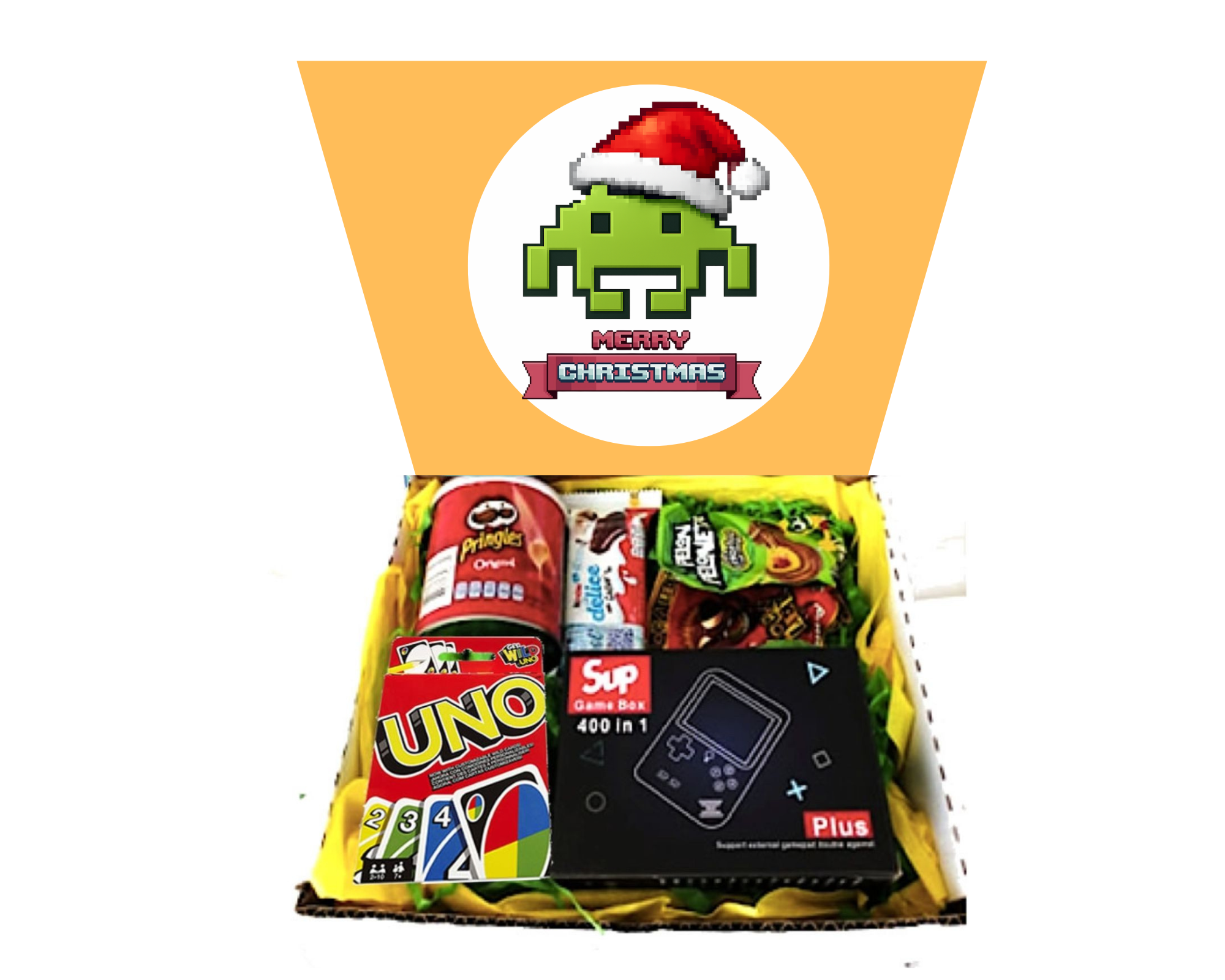 regalo consola retro regalo navideño sup nes uno pringles 