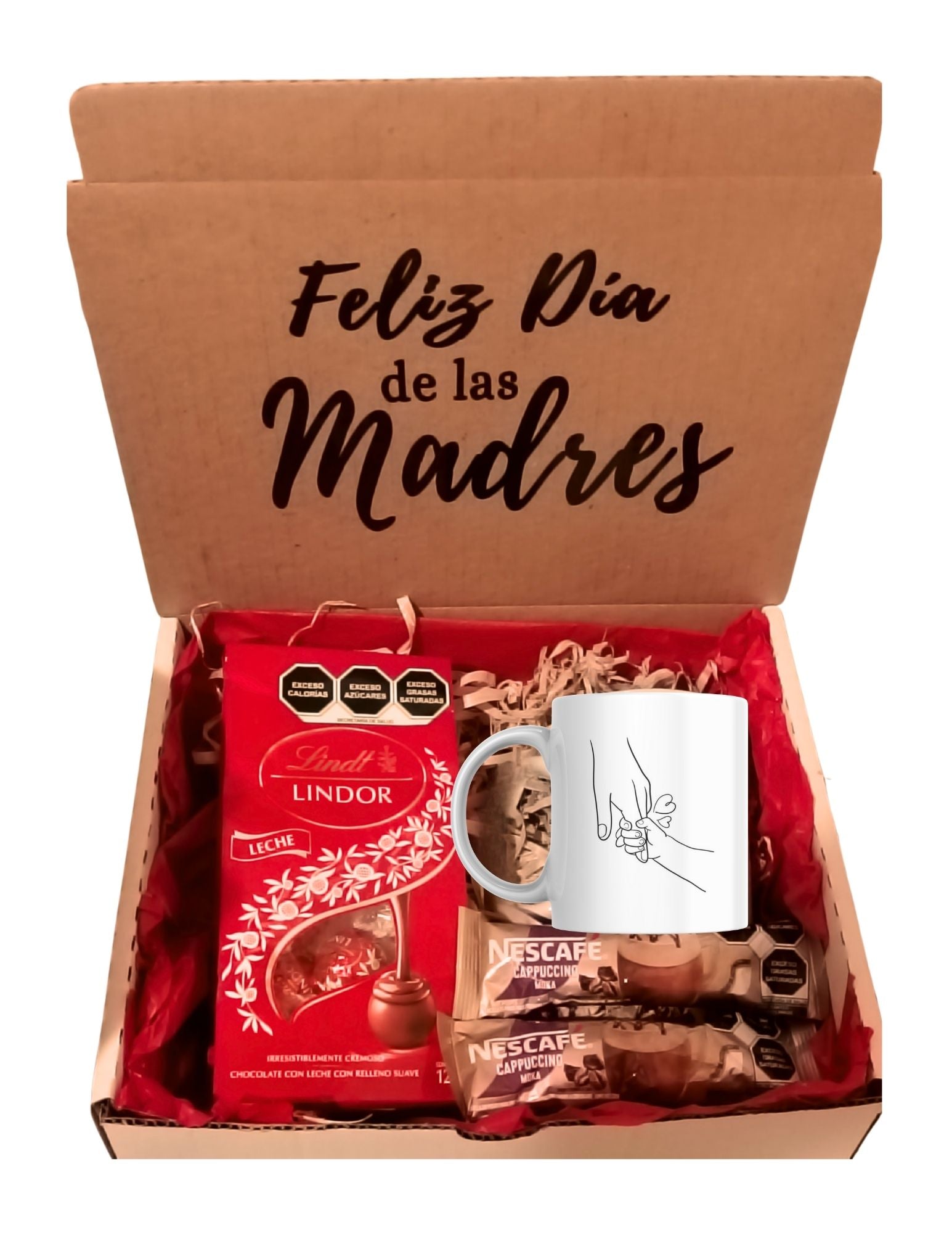 Box Mamá – Taza, Chocolates Lindor y Capuchino