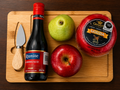 🧀 tabla con queso vino y fruta para difreutar cumpleaños regalo corporativo