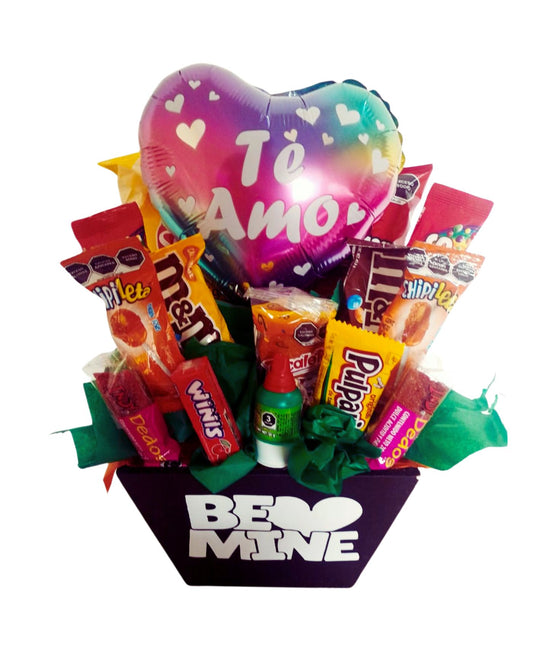 Candybouquet Be min con dulces chocolates y dulces