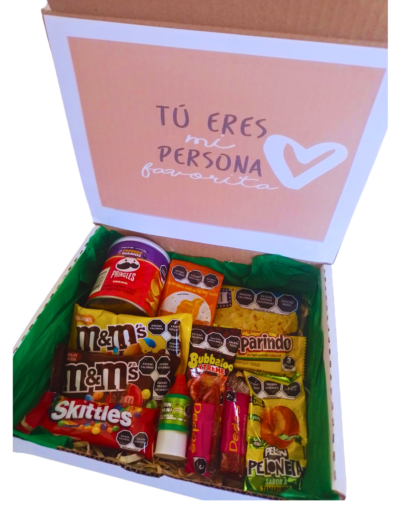 box de regalo de san valentin con la frase tu eres mi persona favorita