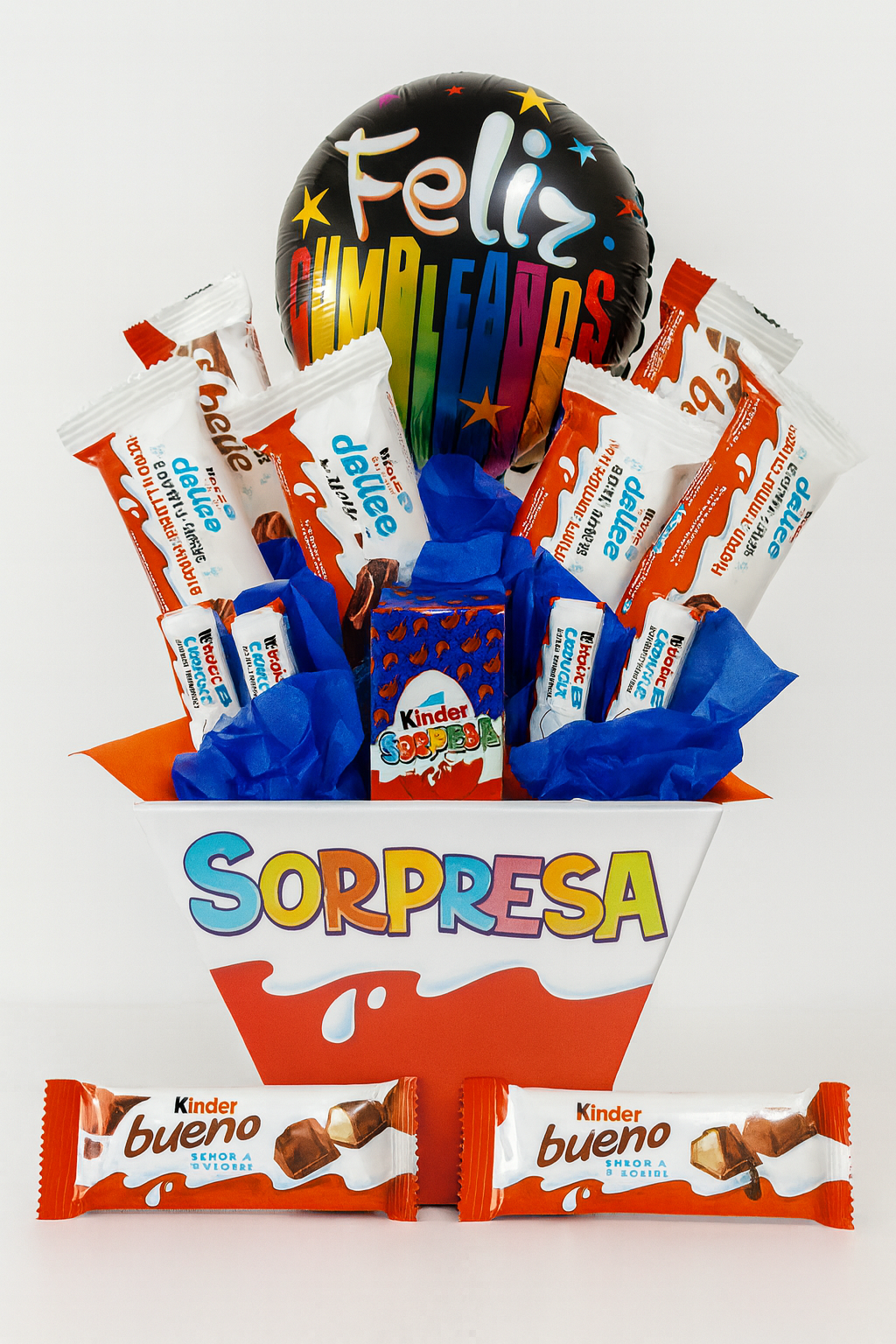 regalo kinder sorpresa con chocolates kinder y huevito kinder  regalo de cumpleaños sorpresa de cumpleaños