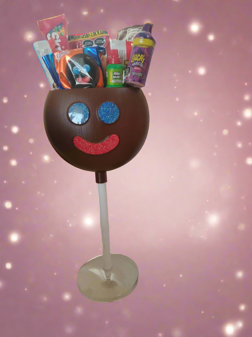Dulcero tipo paleta payaso con surtido de dulces 