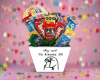 Bouquet con dulces para cumpleaños