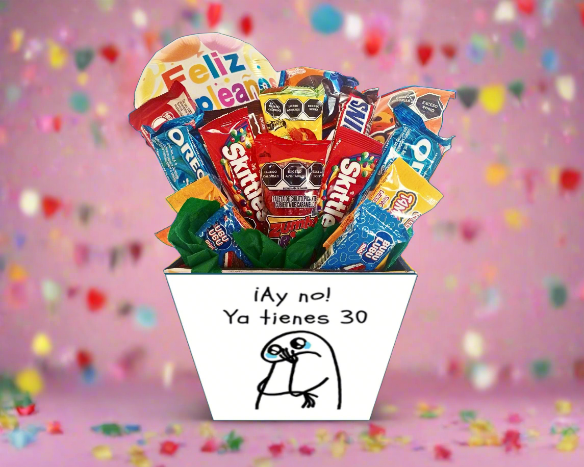 Bouquet con dulces para cumpleaños