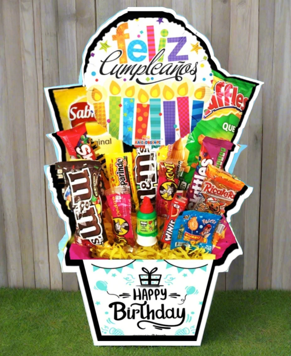 regalo de cumpleaños dulces chocolates y papas globos a domicilio candybouquet con chocolates y dulces surtidos