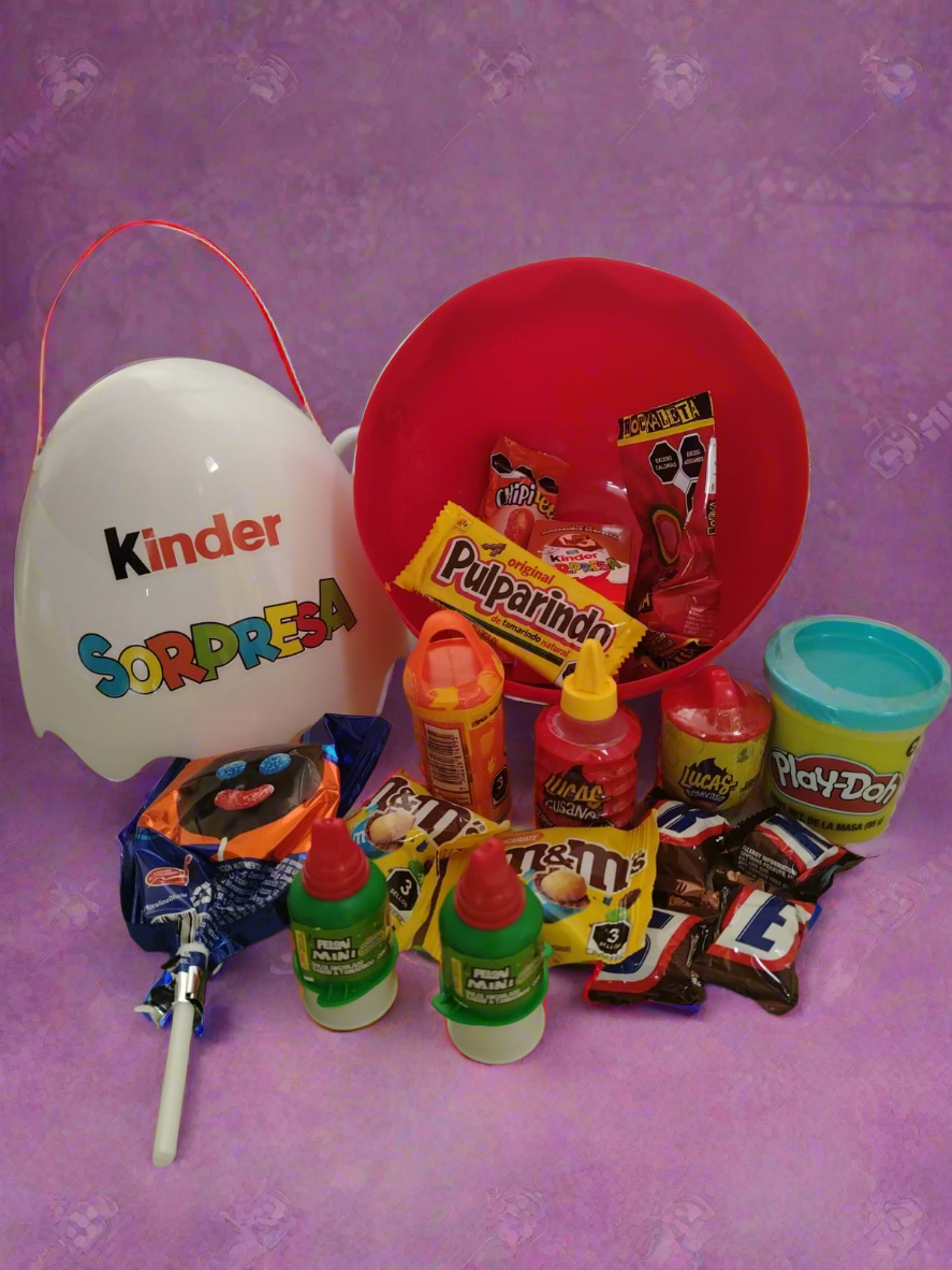 Mega huevito kinder surtido con dulces y sorpresa 
