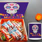 Box con chocolate kinder taza día de muertos 