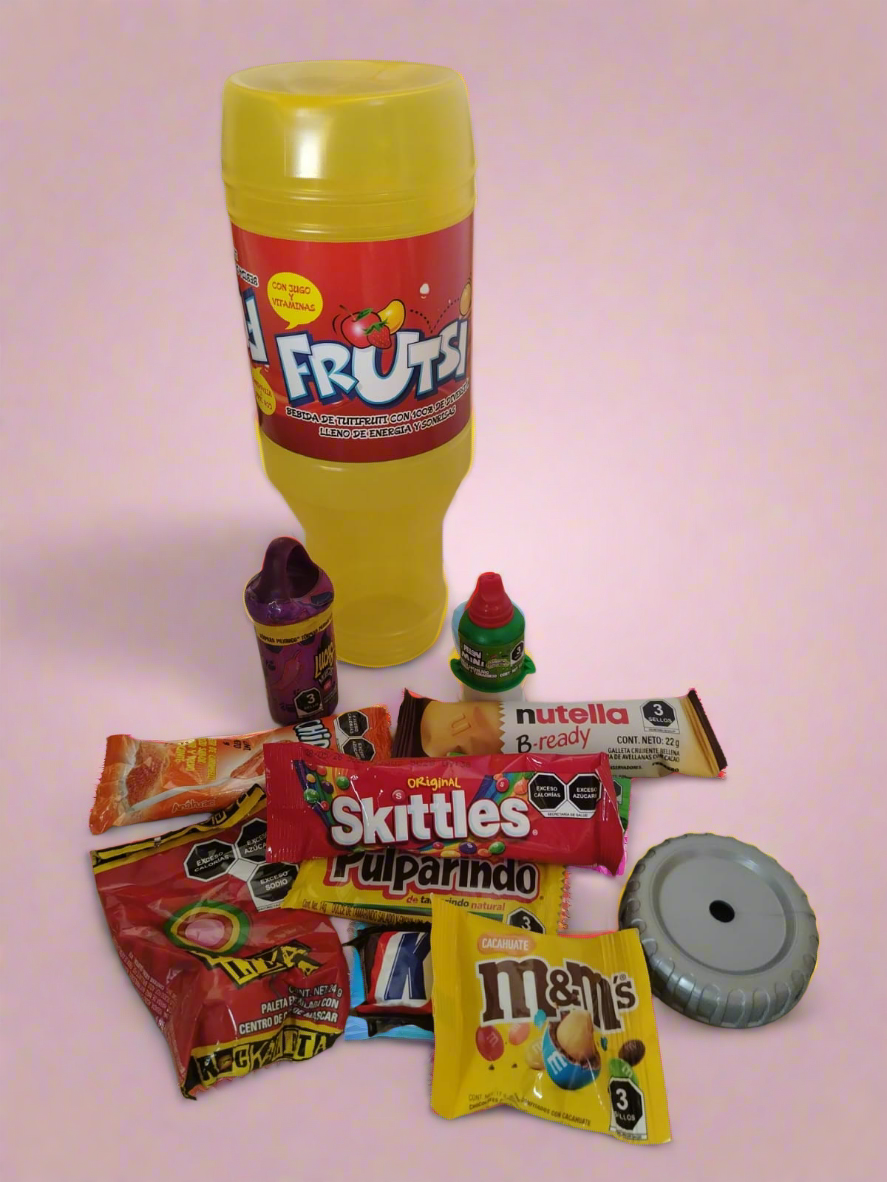dulcero tipo frutsi con dulces y chocolates skittles chipileta, skittles 