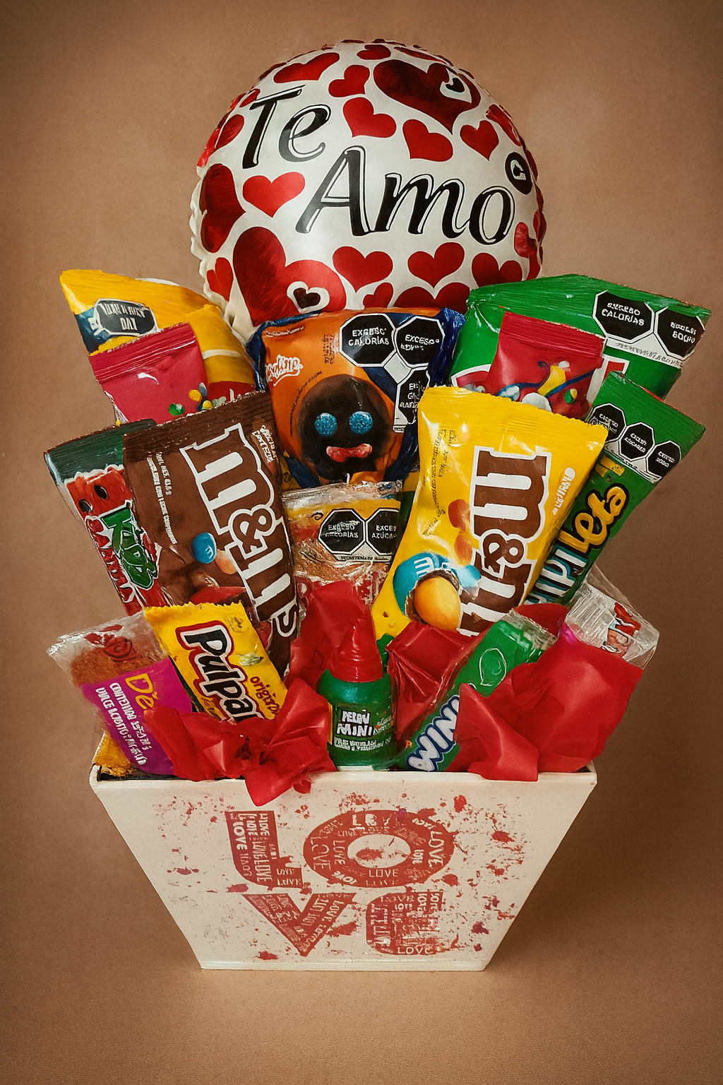 bouquet de dulces chocolates papas aniversario novios esposos