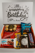 caja de chocolates personalizada con el nombre del festejado! Regalo para cumpleaños