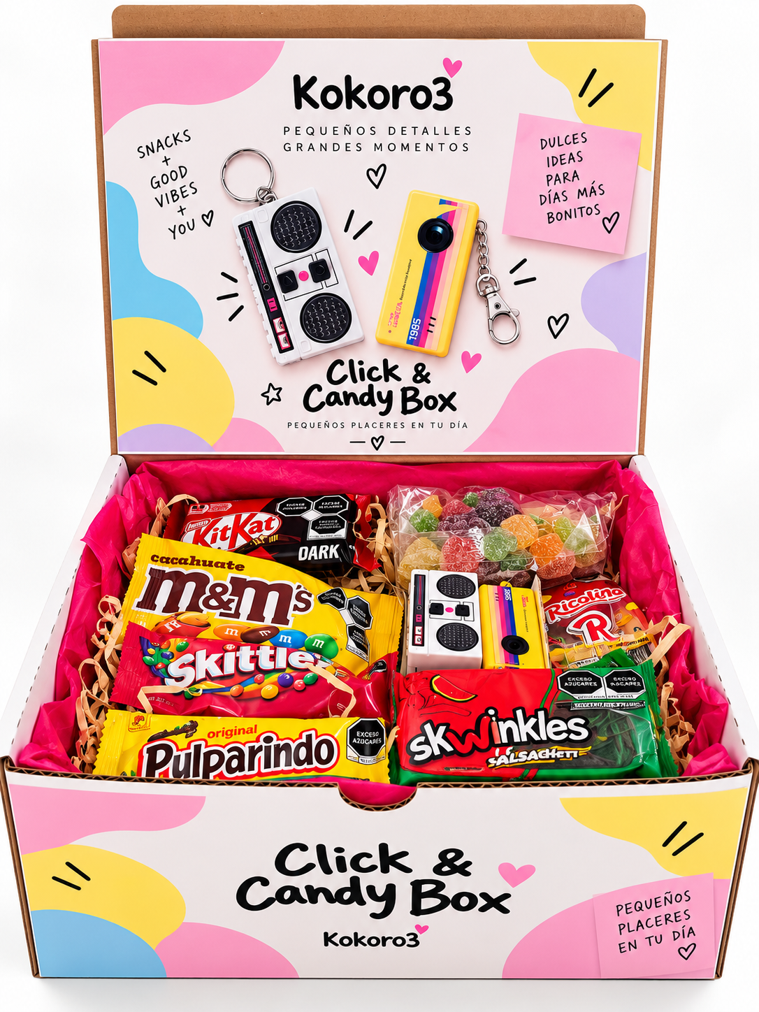 Box Click & Candy | Caja de regalo con dulces y gadgets