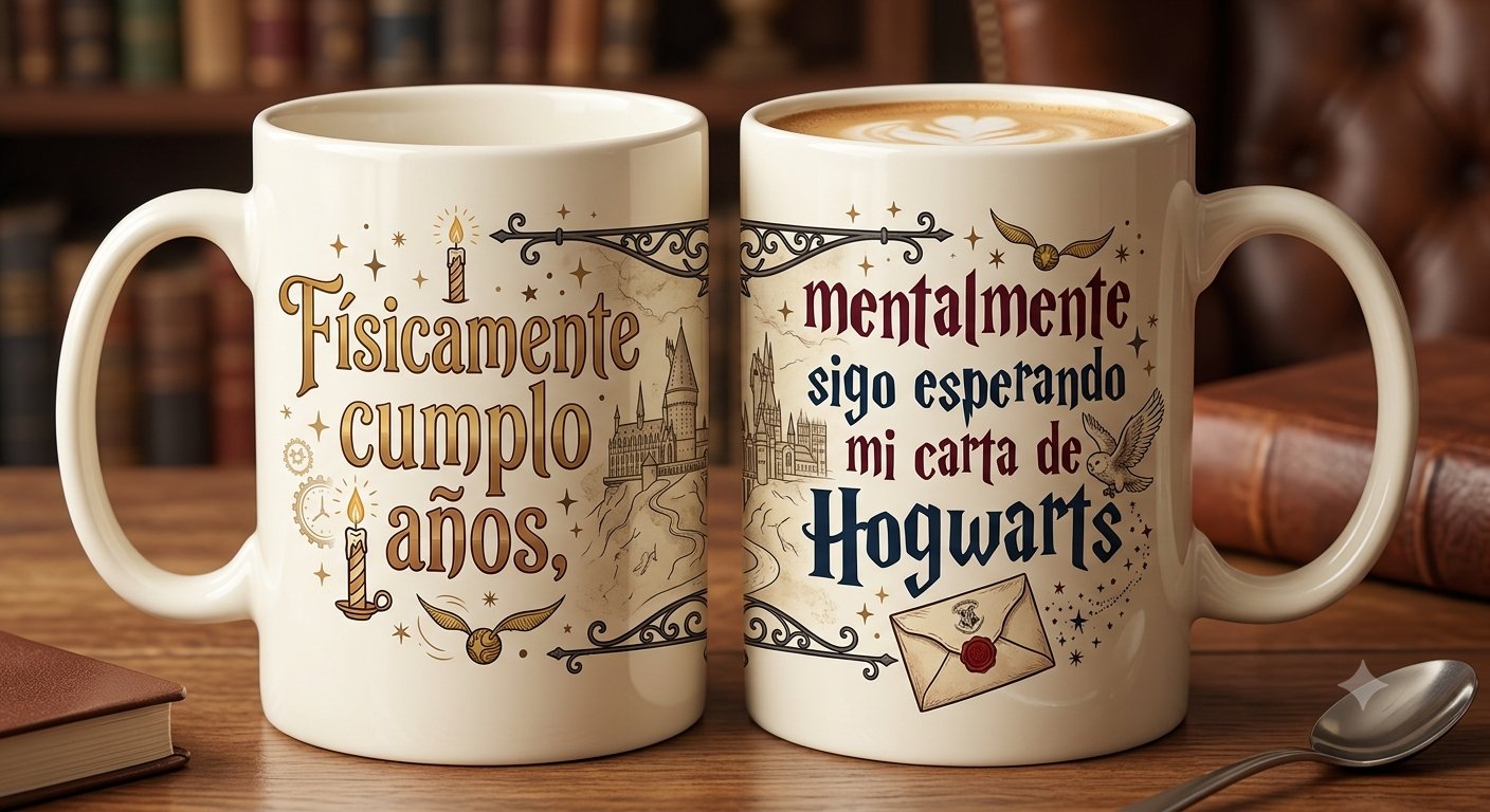 Taza de Cumpleaños Hogwarts – Regalo para Fans de Harry Potter