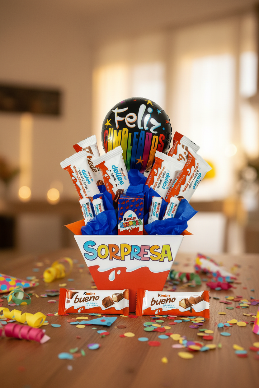 Lifestyle festivo arreglo Kinder cumpleaños con decoraciones