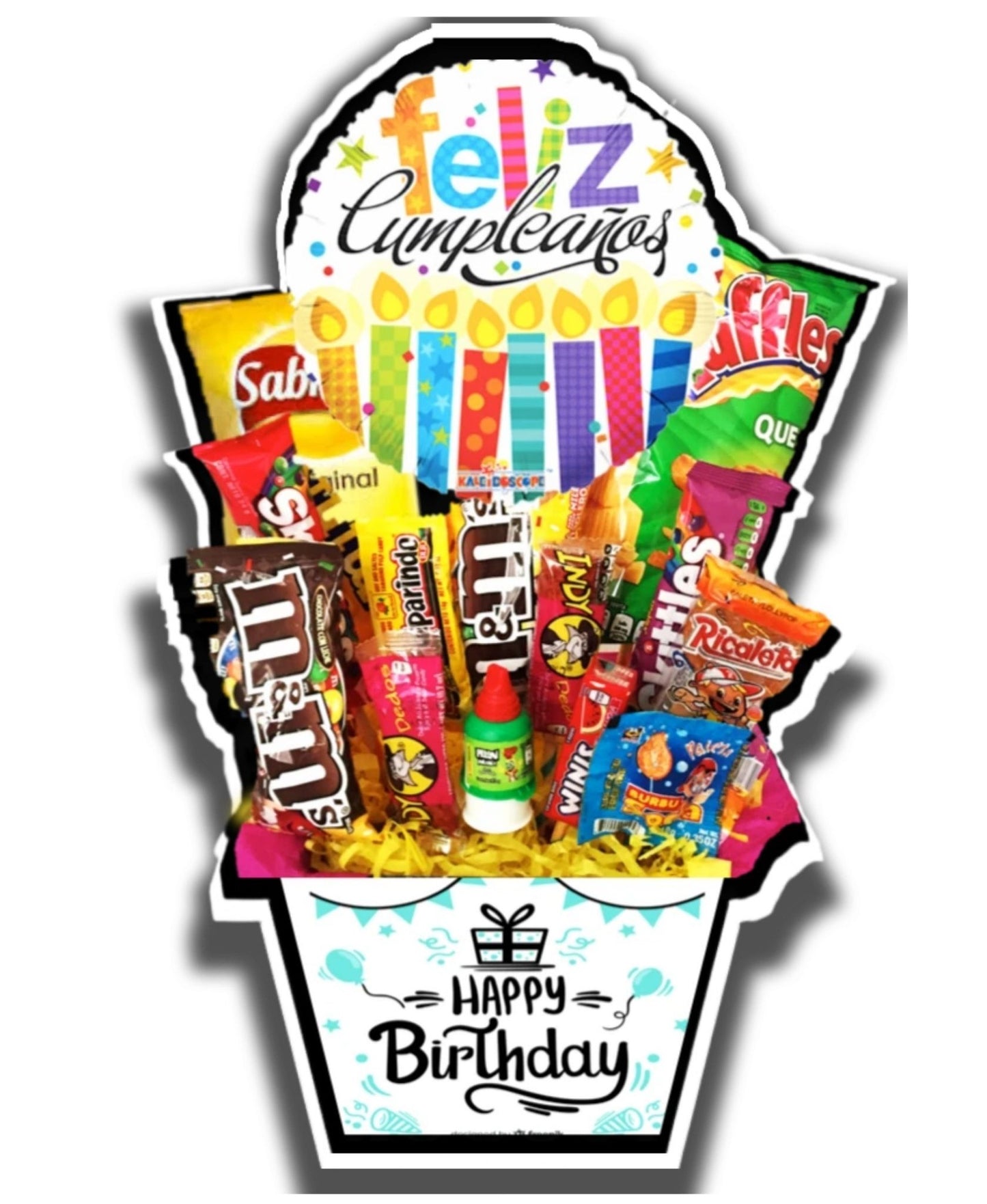 regalo de cumpleaños dulces chocolates y papas globos a domicilio candybouquet con chocolates y dulces surtidos