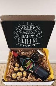 Regalo Sorpresa de Cumpleaños Vino Ferrero Snacks Caja Sorpresa  Regalos corporativos para Hombre Caballero