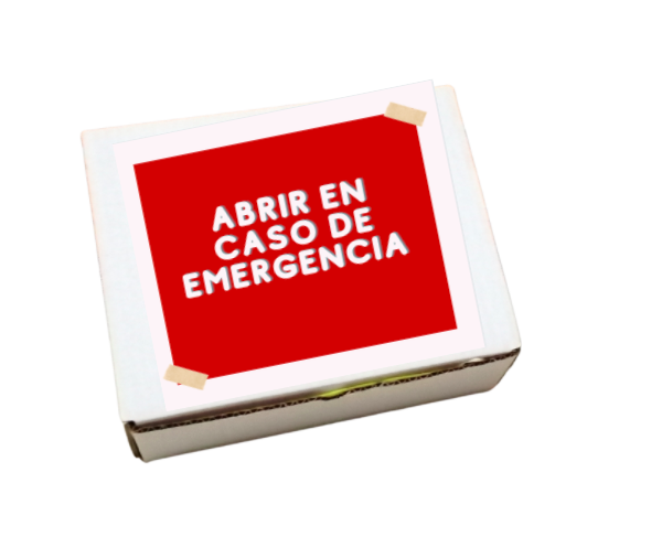 regalito caja de emergencia con dulces para cualquier motivo