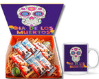 cajita chocolates kinder con taza de dia de muertos  kinder sorpresa bueno delice halloween