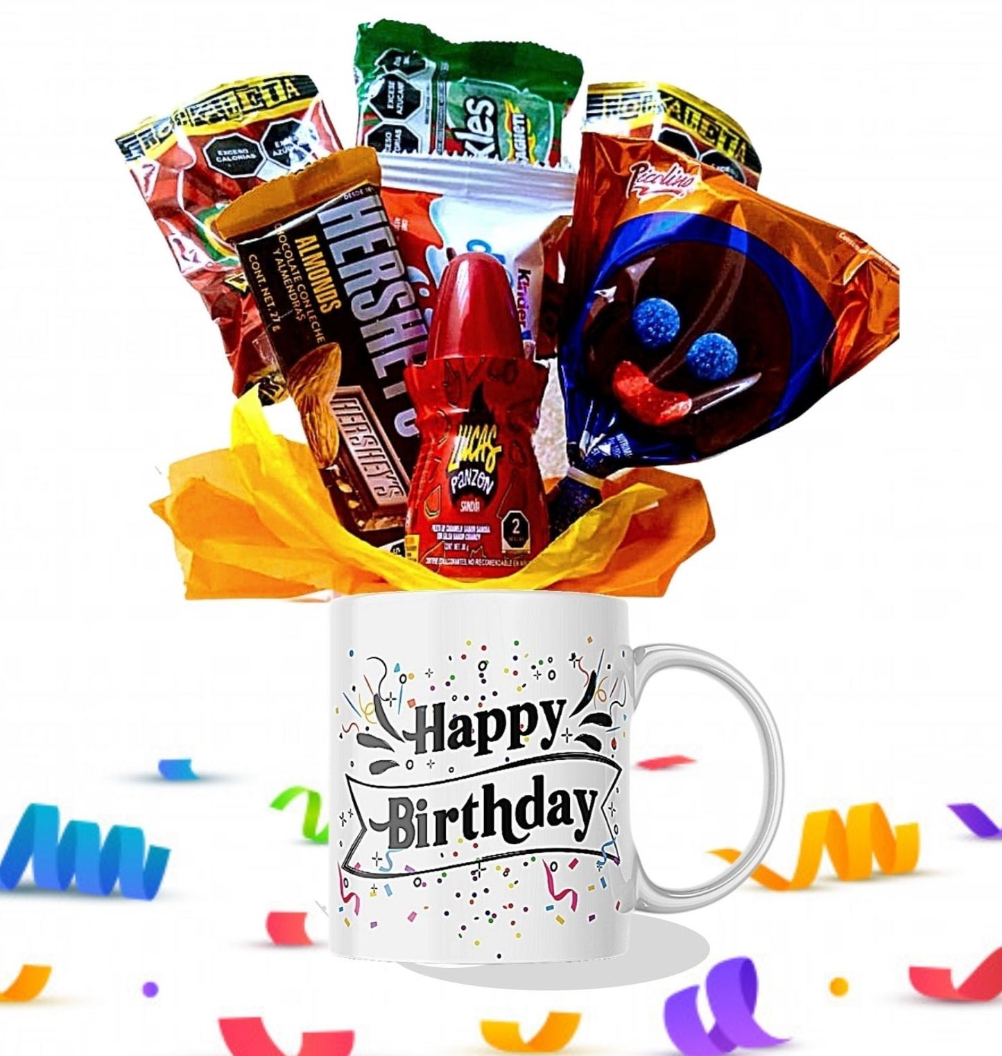 taza con dulces de cumpleaños detalles economicos regalos a domicilio