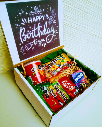 caja con dulces suritods sorpresa a domicilio de cumpleaños
