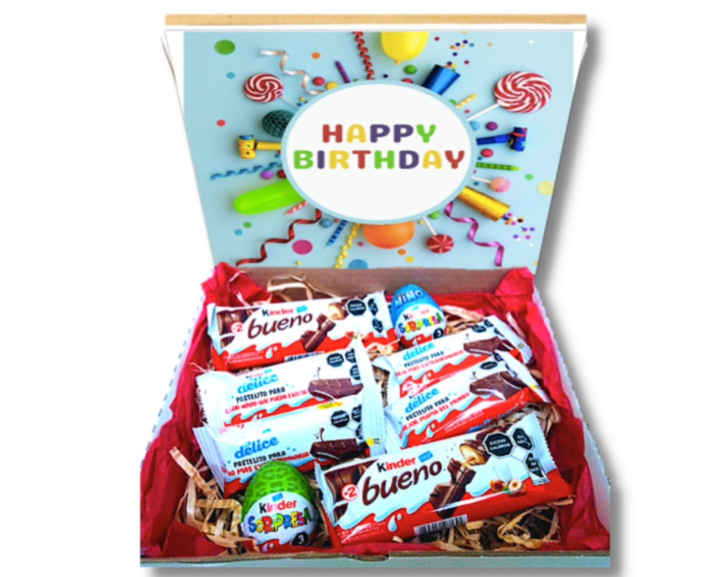 kinder sorpresa caja sorpresa con chocolates kinder sorpresa de cumpleaños a domicilio 